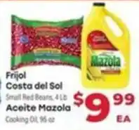 Supermercado El Rancho Frijol Costa del Sol Small Red Beans, 4 Lb Aceite Mazola Cooking Oil, 96 oz offer