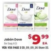 Supermercado El Rancho Dove Bar Soap offer