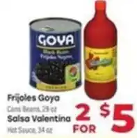 Supermercado El Rancho Frijoles Goya or Salsa Valentina Hot Sauce offer