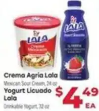 Supermercado El Rancho Lala Crema Agria Lala offer