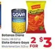 Supermercado El Rancho Botanas Diana Elote Entero Goya offer