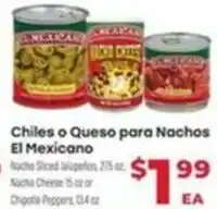 Supermercado El Rancho El Mexicanano chiles o queso para nachos offer
