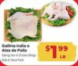 Supermercado El Rancho Gallina India o Alas de Pollo offer