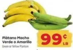 Supermercado El Rancho Green or Yellow Plantain offer
