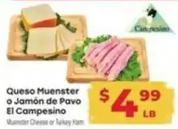 Supermercado El Rancho El Campesino Queso Muenster or Jamón de Pavo offer