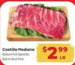 Supermercado El Rancho Costilla Mediana offer