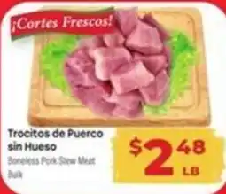 Supermercado El Rancho Boneless Pork Stew Meat offer