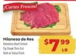 Supermercado El Rancho Milanesa de Res offer