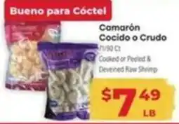 Supermercado El Rancho CamarΓ³n Cocido o Crudo offer