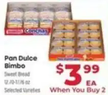 Supermercado El Rancho Pan Dulce Bimbo offer