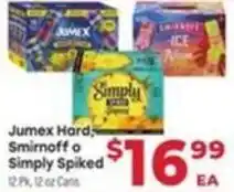 Supermercado El Rancho Jumex Hard, Smirnoff or Simply Spiked offer
