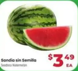 Supermercado El Rancho Seedless Watermelon offer