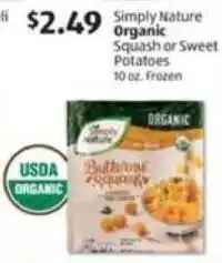 Aldi Simply Nature Organic Squash or Sweet Potatoes offer