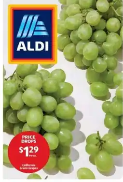 Aldi Aldi California Green Grapes offer