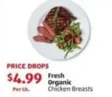 Aldi Fresh Organic Chicken Breasts offer