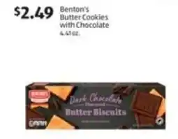 Aldi Benton's butter cookies with chocolate offer