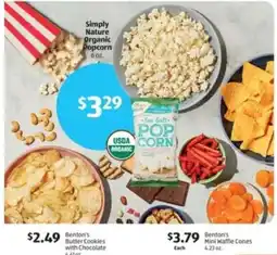 Aldi Simply Nature Organic Popcorn offer