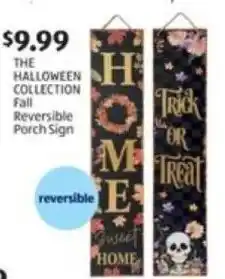 Aldi The Halloween Collection Reversible Porch Sign offer