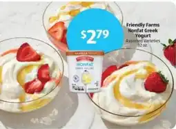 Aldi Friendly Farms Nonfat Greek Yogurt offer