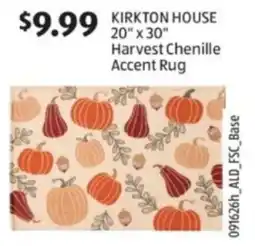 Aldi Kirkton House Harvest Chenille Accent Rug offer