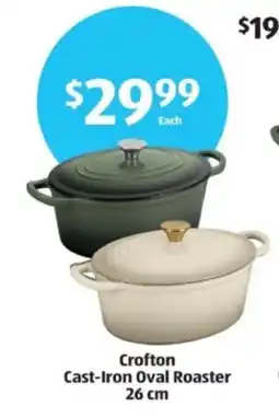 Aldi Crofton Cast-Iron Oval Roaster offer