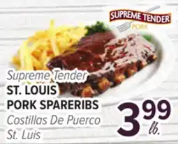 Cermak Fresh Market Supreme Tender ST. LOUIS PORK SPARERIBS offer