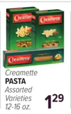 Cermak Fresh Market Creamette PASTA offer