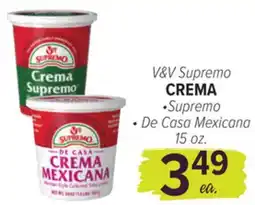 Cermak Fresh Market V&V Supremo CREMA offer