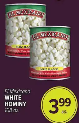Cermak Fresh Market El Mexicano WHITE HOMINY offer