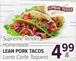 Cermak Fresh Market Supreme Tender Homemade LEAN PORK TACOS offer