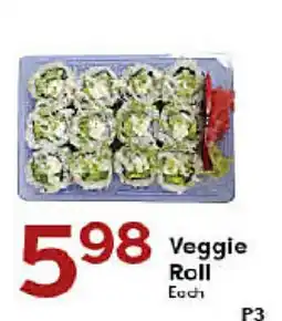 Rich's Fresh Market Veggie Roll offer