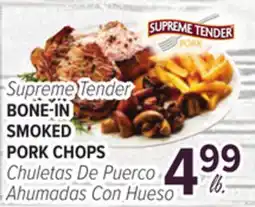 Cermak Fresh Market Supreme Tender BONE-IN SMOKED PORK CHOPS offer