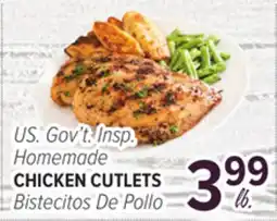 Cermak Fresh Market U.S. Gov't. Insp. Homemade CHICKEN CUTLETS offer