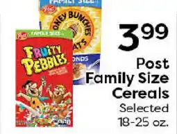 Rich's Fresh Market Post Family Size Cereals offer