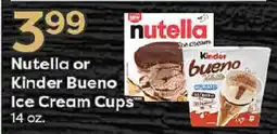 Rich's Fresh Market Nutella or Kinder Bueno Ice Cream Cups offer