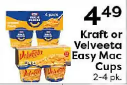 Rich's Fresh Market Kraft or Velveeta Easy Mac Cups offer