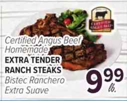 Cermak Fresh Market Certified Angus Beef Homemade EXTRA TENDER RANCH STEAKS offer