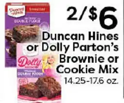 Rich's Fresh Market Duncan Hines or Dolly Parton's Brownie or Cookie Mix offer