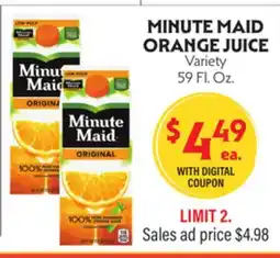La Chiquita Food Market MINUTE MAID ORANGE JUICE offer
