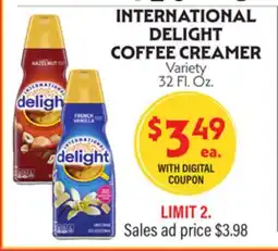 La Chiquita Food Market INTERNATIONAL DELIGHT COFFEE CREAMER offer