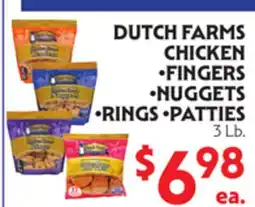 La Chiquita Food Market DUTCH FARMS CHICKEN FINGERS • NUGGETS • RINGS • PATTIES offer