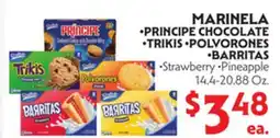 La Chiquita Food Market MARINELA •PRINCIPE CHOCOLATE •TRIKIS •POLVORONES •BARRITAS offer