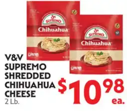 La Chiquita Food Market V&V SUPREMO SHREDDED CHIHUAHUA CHEESE offer