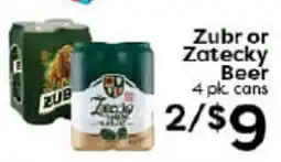 Rich's Fresh Market Zubr or Zatecky Beer offer
