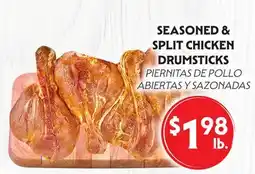La Chiquita Food Market SEASONED & SPLIT CHICKEN DRUMSTICKS offer