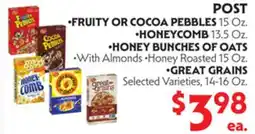 La Chiquita Food Market POST •FRUITY OR COCOA PEBBLES offer