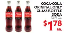 La Chiquita Food Market COCA-COLA ORIGINAL ONLY GLASS BOTTLE SODA offer