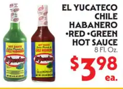 La Chiquita Food Market EL YUCATECO CHILE HABANERO • RED • GREEN HOT SAUCE offer