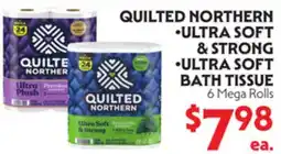 La Chiquita Food Market QUILTED NORTHER •ULTRA SOFT & STRONG •ULTRA SOFT BATH TISSUE offer