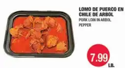 Carnicerias Jimenez LOMO DE PUERCO EN CHILE DE ARBOL offer